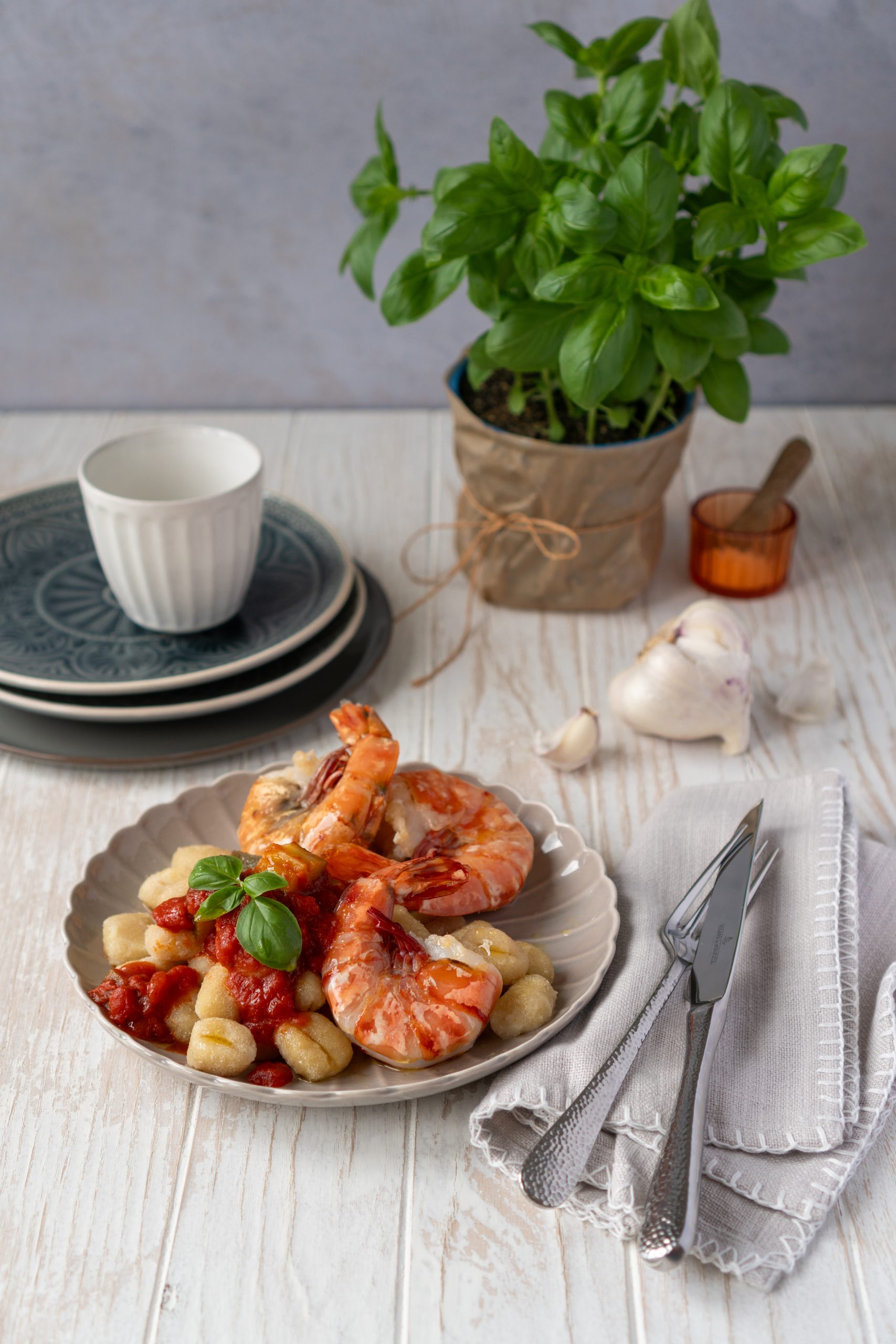 One-Pot-Gnocchi mit Riesengarnelen - Isabell Heßmann